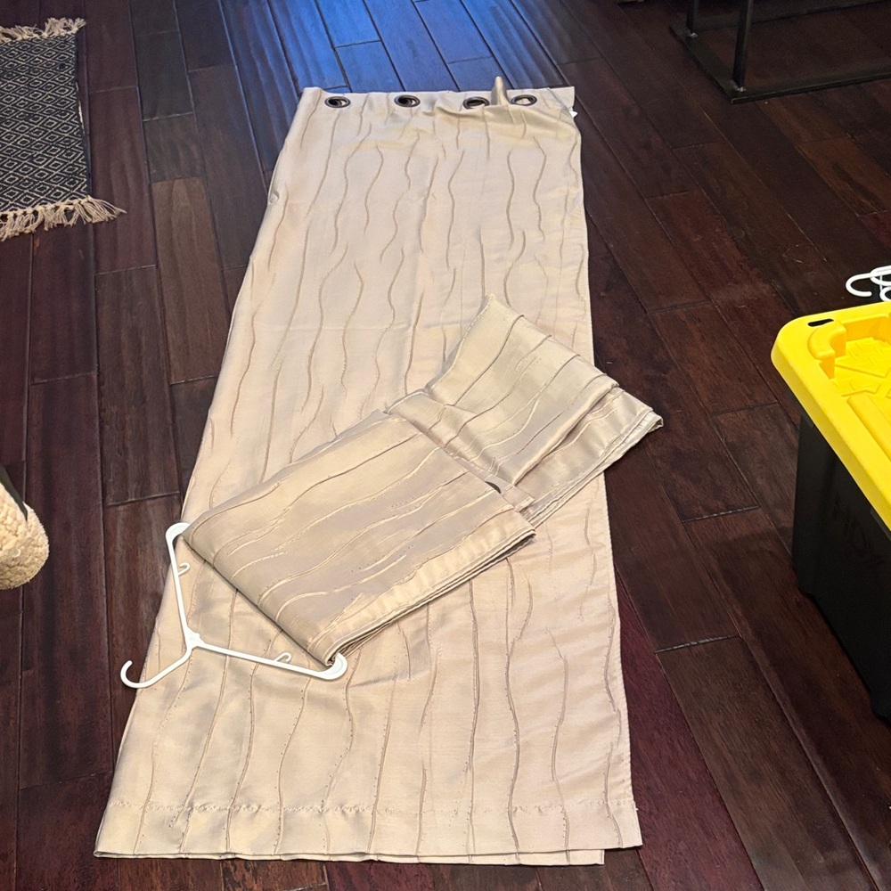 Macy's Beige set of 2 curtain panels